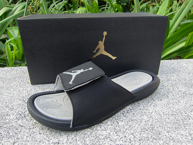 Air Jordan Hydro 6 Sandals Black White - Click Image to Close